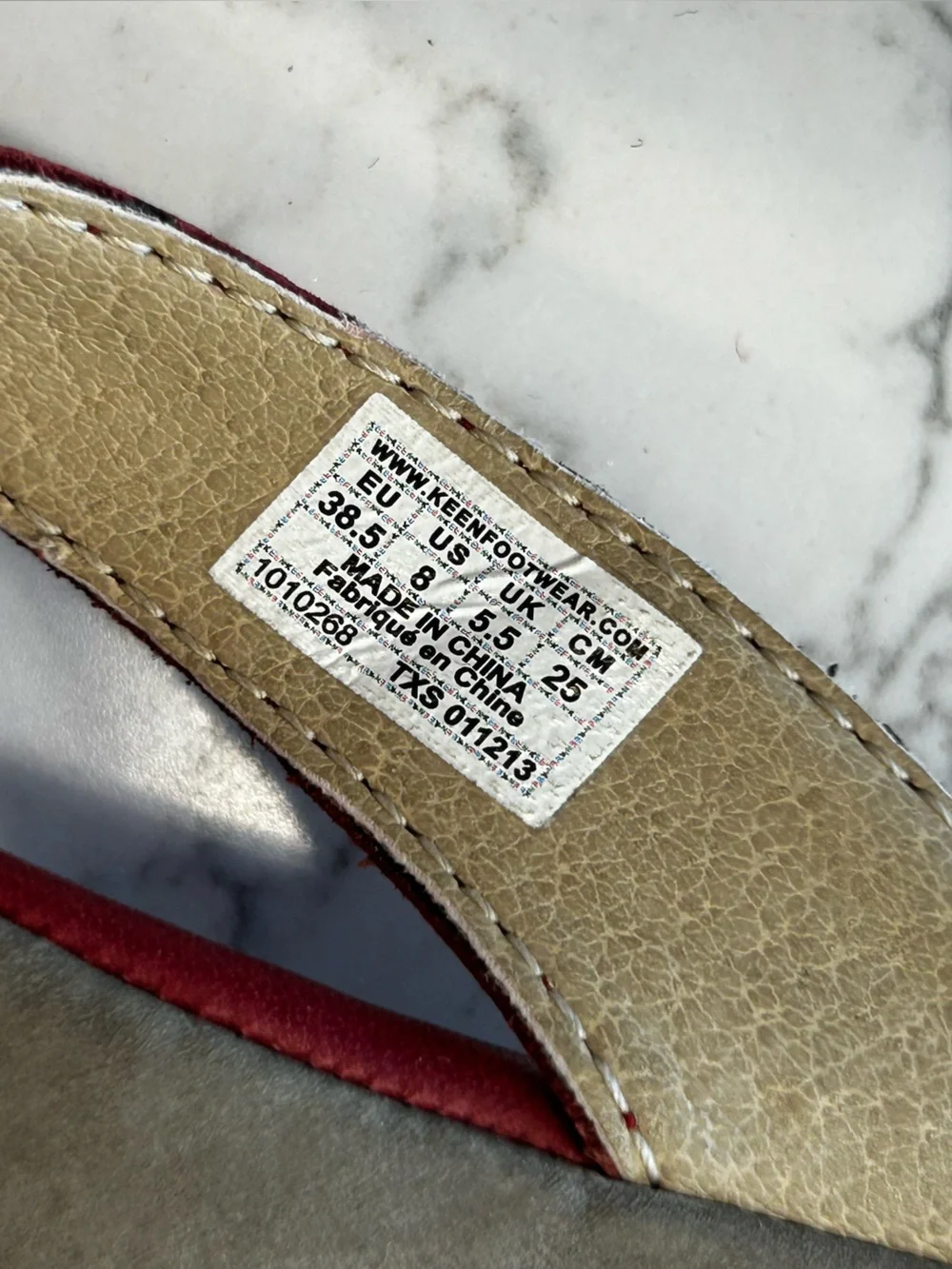 Keen Red Orange Strappy Thong Flip‎ Flop Sandals Shoes Size 8